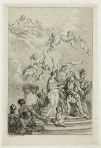 Alegoría del matrimonio del delfín Luis con la infanta María Teresa de España