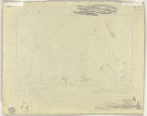 Hoja de bocetos de Pierre Antoine Mongin