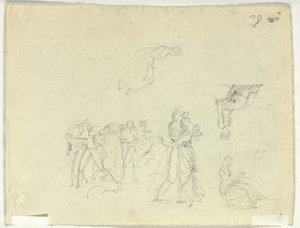 Hoja de bocetos: Multitud y figuras individuales