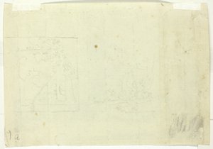Dos bocetos de un parque de Pierre Antoine Mongin