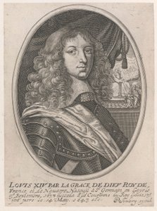 Retrato de Luis XIV (Luis XIV por la Gracia de Dios Roy de Francia y Navarra)