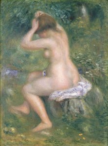 Un bañista, c.1885-90 de Pierre Auguste Renoir