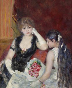 Una caja en el teatro de Pierre Auguste Renoir