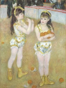 Acróbatas en el Cirque Fernando, Francisca y Angelina Wartenberg, 1879