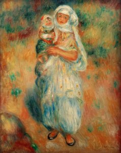 Argelina con niño de Pierre Auguste Renoir