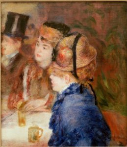 En el café. Las bebedoras
