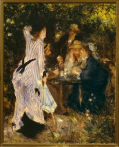 En el jardín (Bajo la pérgola, Moulin de la Galette) de Pierre Auguste Renoir