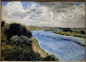 Barca en el Sena (pintura de Pierre Auguste Renoir)