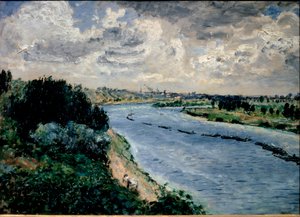 Barcazas en el Sena de Pierre Auguste Renoir