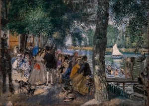Baño en el Sena (La Grenouillère) de Pierre Auguste Renoir