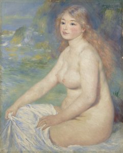 Bañista rubia, 1881 de Pierre Auguste Renoir