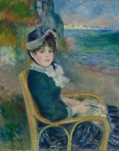 A la orilla del mar, 1883 de Pierre Auguste Renoir