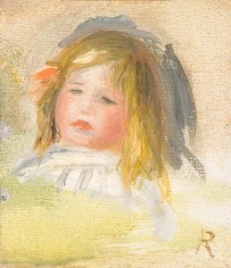 Niño con cabello rubio de Pierre Auguste Renoir