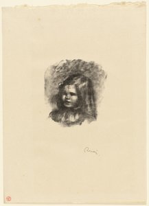 Claude Renoir, girado a la izquierda de Pierre Auguste Renoir
