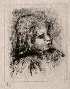 Claude Renoir, de tres cuartos a la derecha, 1908