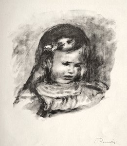Claude Renoir, la cabeza baja, 1904 de Pierre Auguste Renoir
