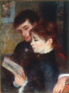 Pareja leyendo de Pierre Auguste Renoir