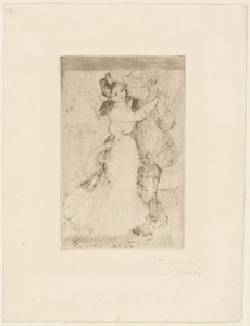 Dance in the Country, c.1890 (aguafuerte en gris pardo sobre papel verjurado marfil)