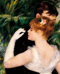 Bailando en la ciudad - La pintora francesa Suzanne Valadon (1865-1938) fue una de las modelos (detalle) de Pierre Auguste Renoir