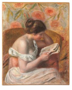 mujer leyendo de Pierre Auguste Renoir