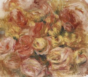 Boceto de flores, c.1914 de Pierre Auguste Renoir