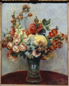 Flores en un jarrón de Pierre Auguste Renoir