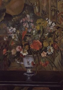Flores en un Jarrón de Pierre Auguste Renoir