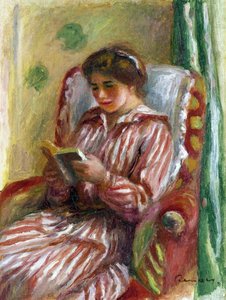 Gabrielle leyendo de Pierre Auguste Renoir