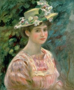 Chica con eglantinas en su sombrero, c.1896