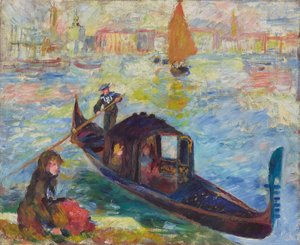 Góndola, Venecia, 1881 de Pierre Auguste Renoir