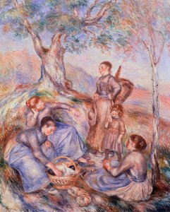 Desayuno de cosechadores de Pierre-Auguste Renoir (1841-1919) de Pierre Auguste Renoir