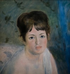 cabeza de mujer de Pierre Auguste Renoir