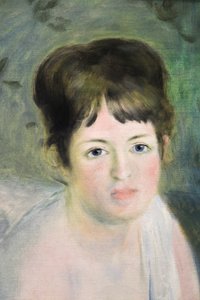 Cabeza de una mujer de Pierre Auguste Renoir