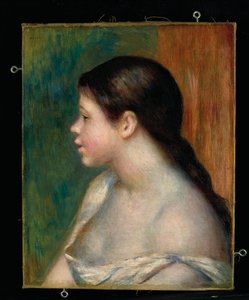 Cabeza de una niña de Pierre Auguste Renoir