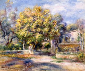 Casas en Cagnes de Pierre Auguste Renoir