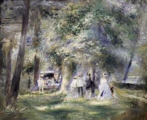 En el parque de Saint-Cloud de Pierre Auguste Renoir