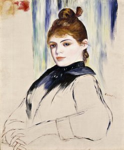 Joven con moño, 1882 de Pierre Auguste Renoir