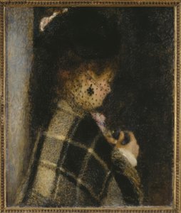 Joven mujer con velo de Pierre Auguste Renoir
