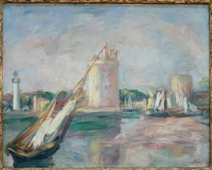 La entrada del puerto de La Rochelle de Pierre Auguste Renoir