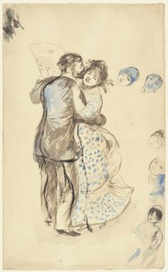 La danza? la campagne (La danza en el campo) de Pierre Auguste Renoir