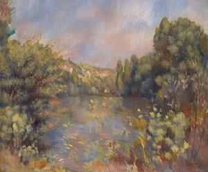 Paisaje junto al Lago de Pierre Auguste Renoir