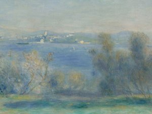 Paisaje en el Mediterráneo (vista de Tolón) de Pierre Auguste Renoir