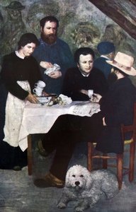 Le cabaret de la Mere Antony Bourron-Marlotte de Pierre Auguste Renoir