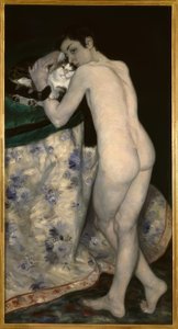 El joven con el gato de Pierre Auguste Renoir