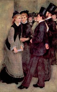 Saliendo del Conservatorio (La Sortie du conservatoire) 1877 de Pierre Auguste Renoir