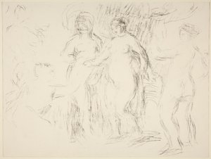los bañistas de Pierre Auguste Renoir