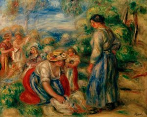 Las lavanderas de Pierre Auguste Renoir
