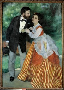 Los novios, señor y señora Sisley Retratos de Alfred Sisley (1839-1899), pintor impresionista de nacionalidad inglesa, y su futura esposa Eugenie Lescouezec