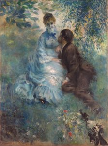 Idilio de amantes, 1875 de Pierre Auguste Renoir