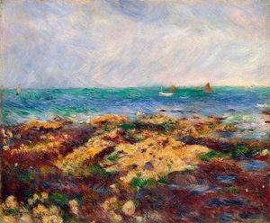Marea baja en Yport de Pierre Auguste Renoir